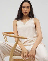 Crinkle Knit Tank Top