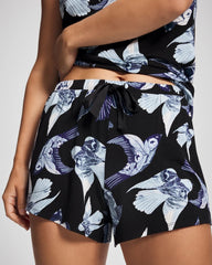 Satin Trim Pajama Short