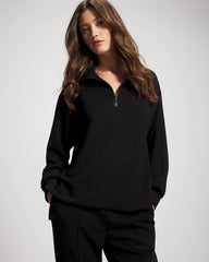 Modern Modal Quarter Zip Sweatshirt