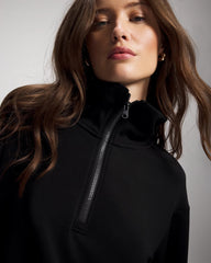 Modern Modal Quarter Zip Sweatshirt