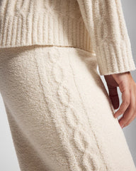 Cable Knit Plush Ankle Pant