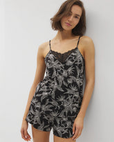 Lace Trim Pajama Cami