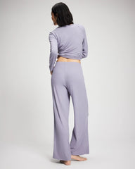 Pointelle Wide Leg Pajama Pant