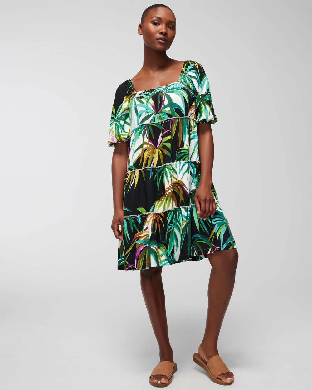 Tiered Short Bra Dress