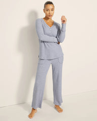 Long-Sleeve Pajama Henley