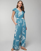 Flutter Sleeve Maxi Bra Dress