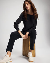 Shimmer Cable Knit Sweater