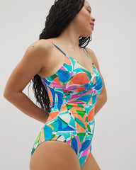 Beyond Control Captiva Island Draped V One-Piece