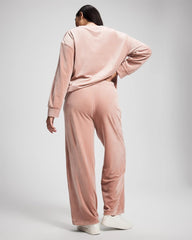 Velour Straight Leg Pants