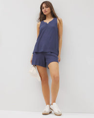 Crinkle Knit 5 Inch Short
