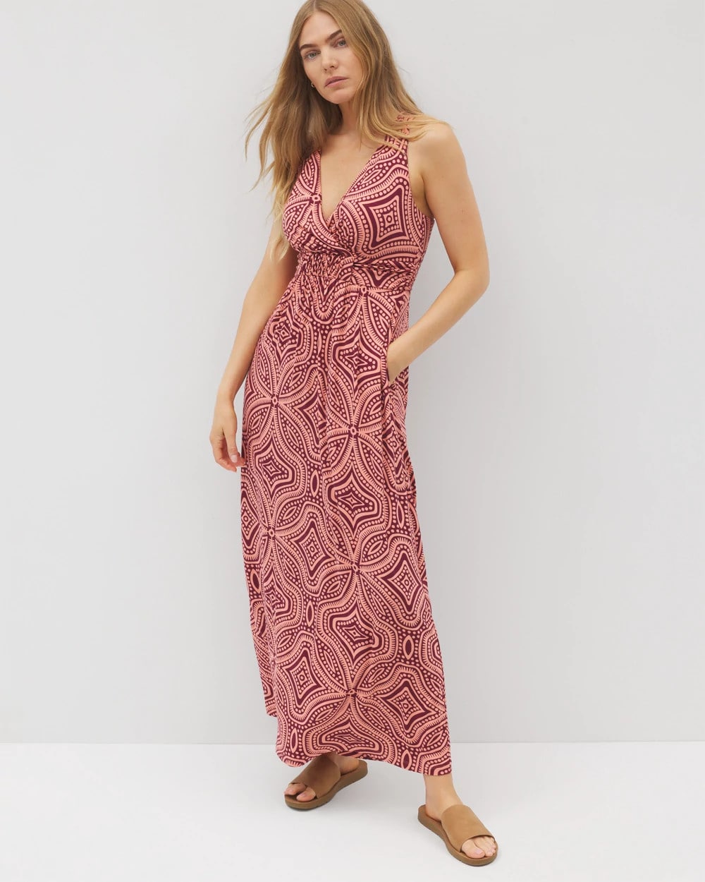 Isla Cross Back Maxi Bra Dress