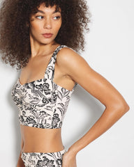 Twist Cropped Bikini Top
