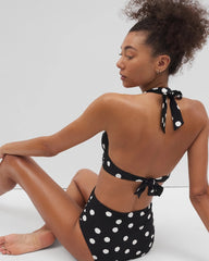 Shirred Halterkini Top