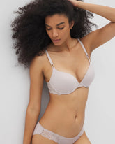 Push-Up Plunge Bra with Lace