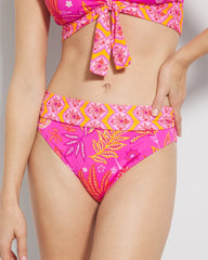 Desert Bloom Foldover High-Waist Swim Bottom