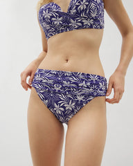 Ruched High-Waist Bikini Bottom