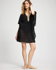 Sunkissed Crochet Chiffon Caftan