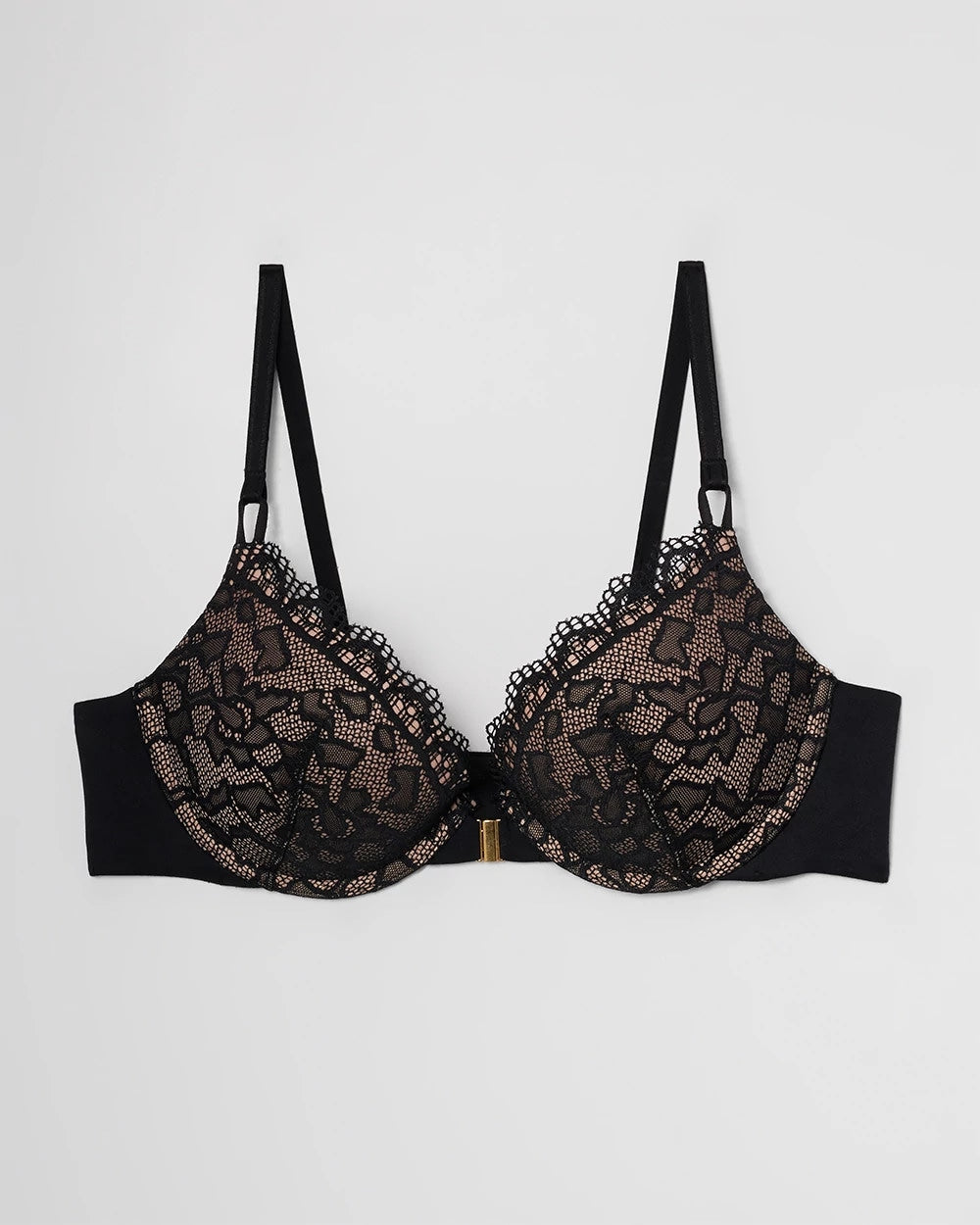 Push-Up Front-Close Bra with Lace