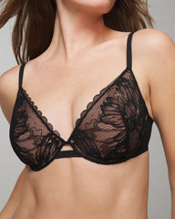 Plunge Bra with Lace