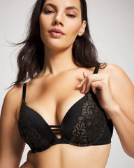 Push-up Plunge Bra with Lace