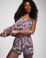 Lace-Trim Pajama Shorts