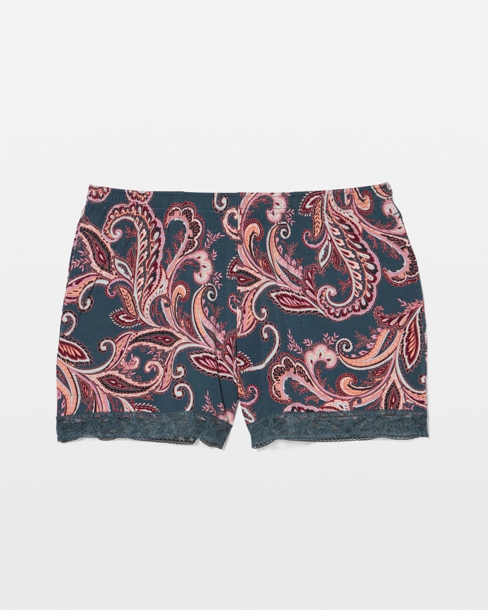 Lace-Trim Pajama Shorts