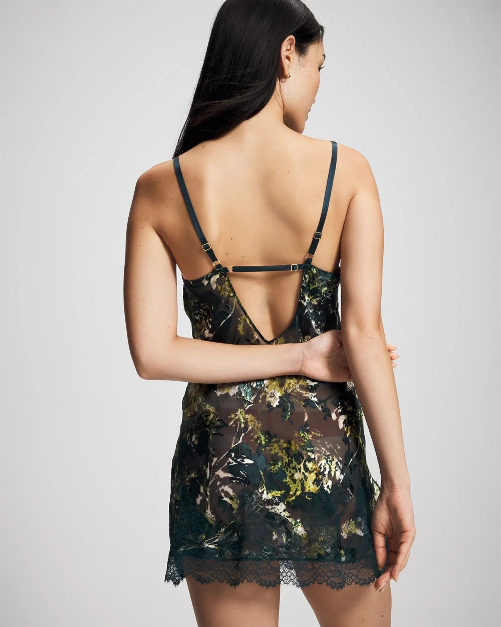 Silk Burnout Chemise