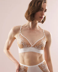 Framed Embroidery Bralette