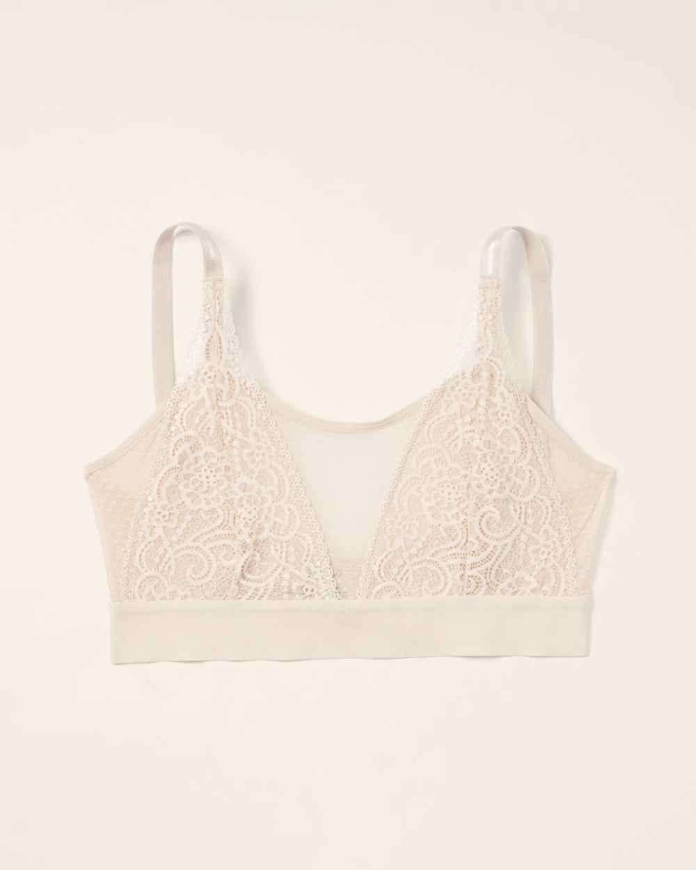 Wireless Pocketed Cupless Lace Bralette