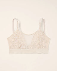 Wireless Pocketed Cupless Lace Bralette