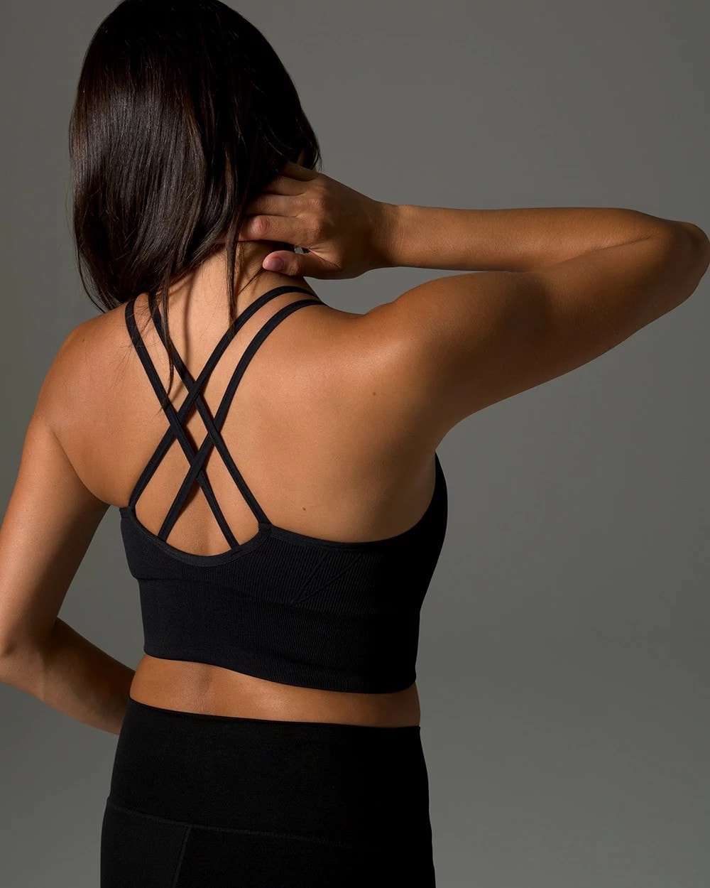 Longline Bra with Strappy Back