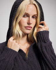 Cable Knit Plush Hoodie