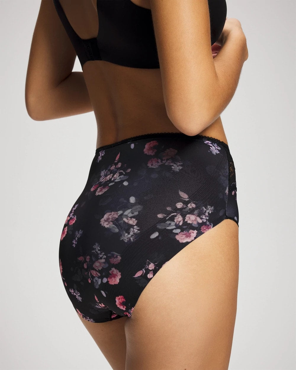 Vanishing Edge Microfiber Modern Brief Panty with Lace