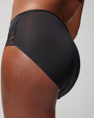 High-Waist Brief Panty with Lace