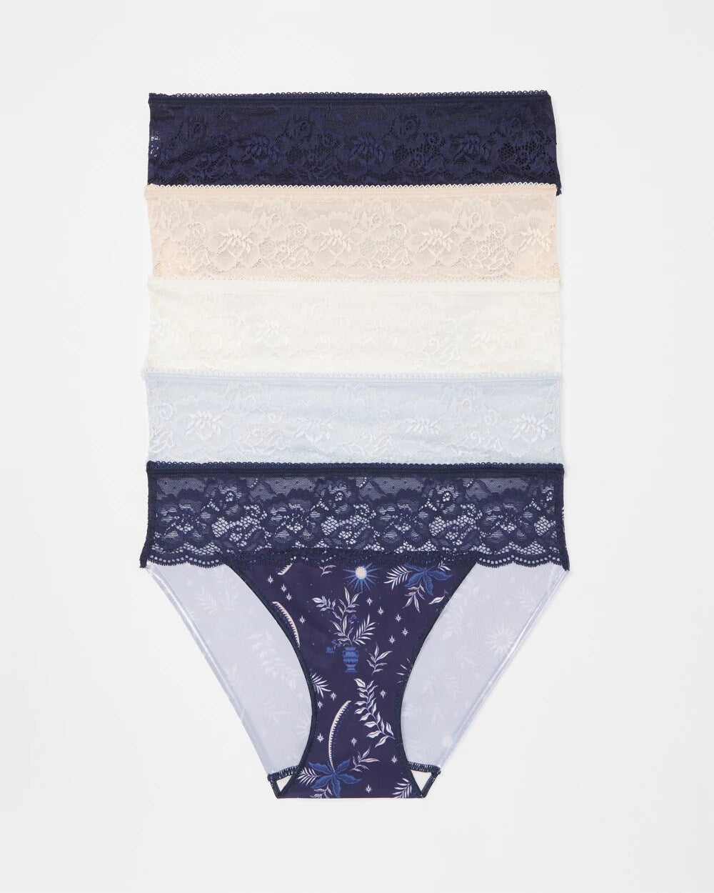 Edge Hipster Panty with Lace 5 Pack