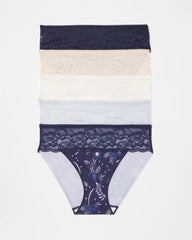 Edge Hipster Panty with Lace 5 Pack
