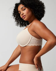 Push-Up Plunge Bra with Lace