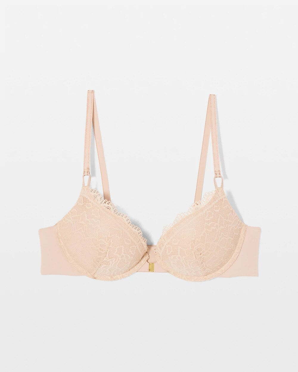Push-Up Front-Close Bra with Lace