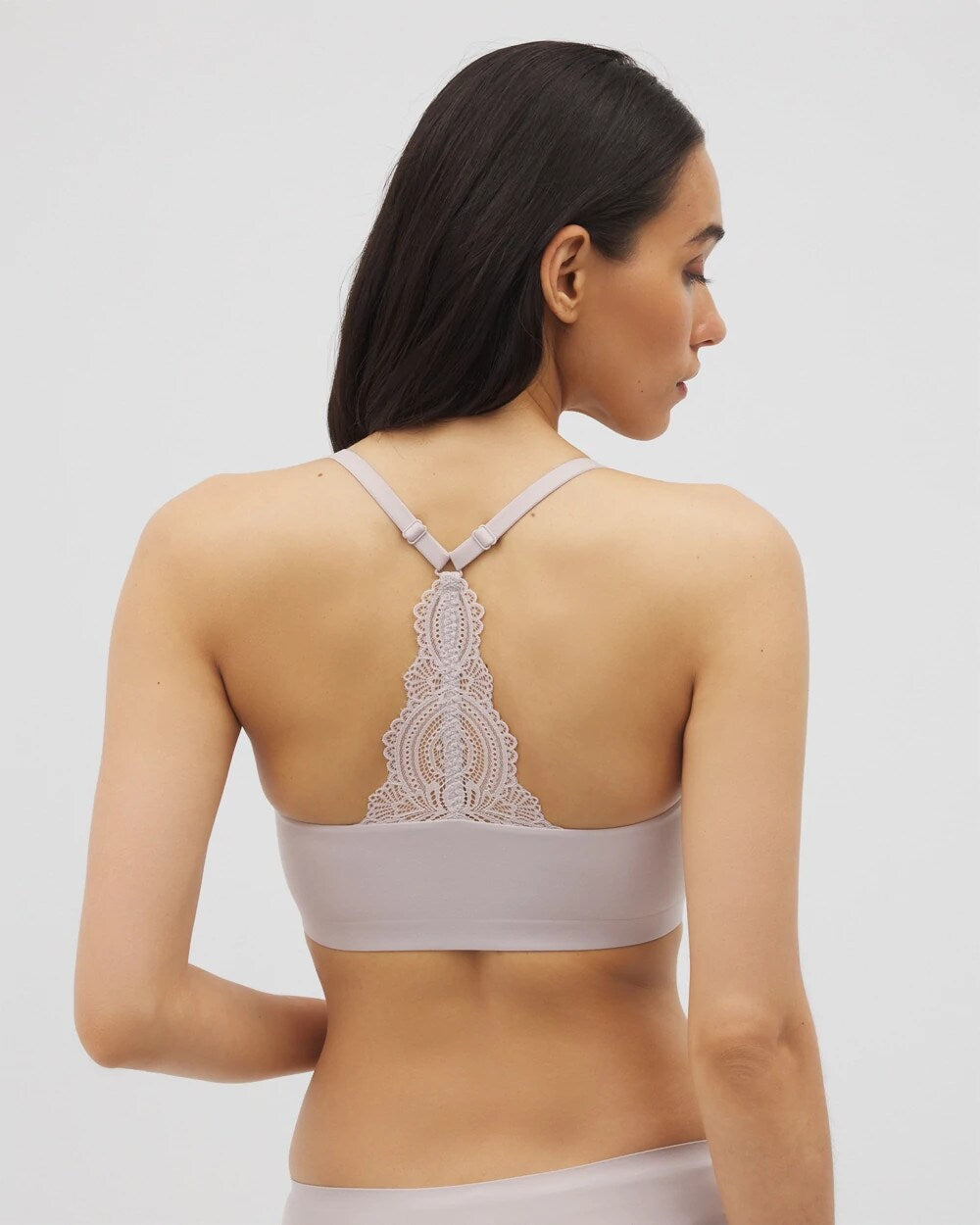 Racerback Bralette with Lace Back