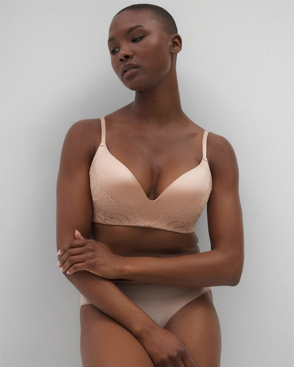 Wireless Lace Push-Up Bra