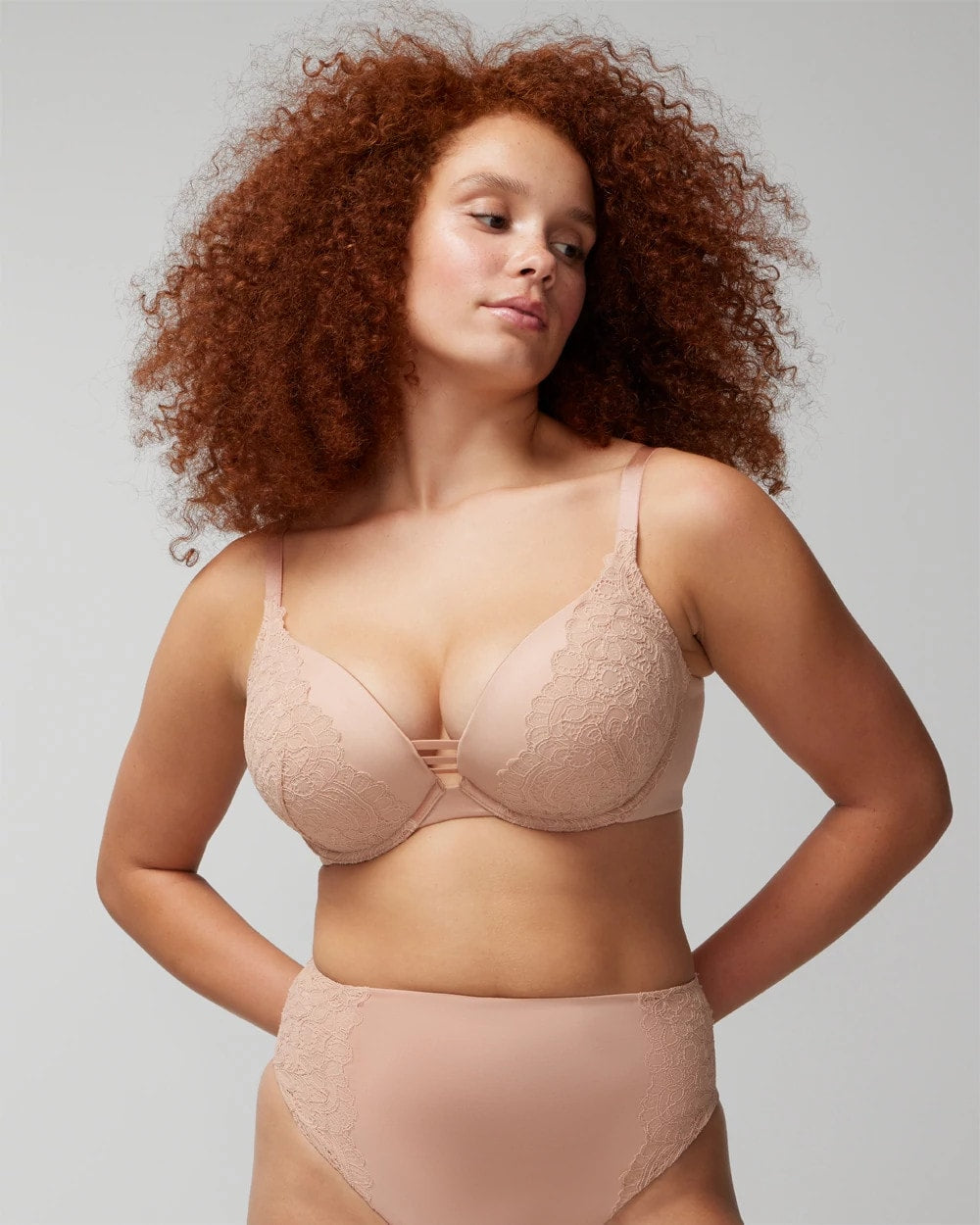 Push-up Plunge Bra with Lace