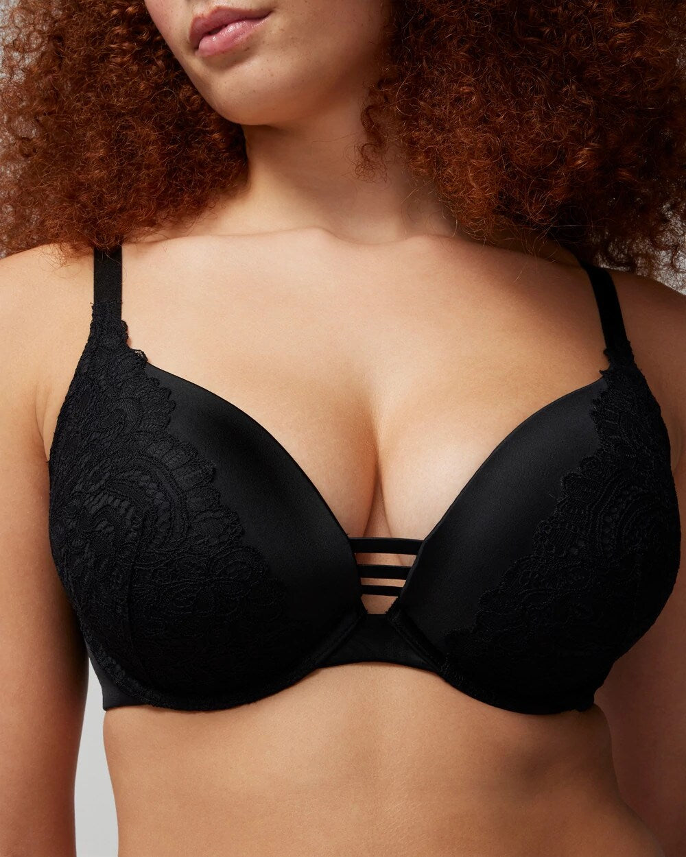 Push-up Plunge Bra with Lace