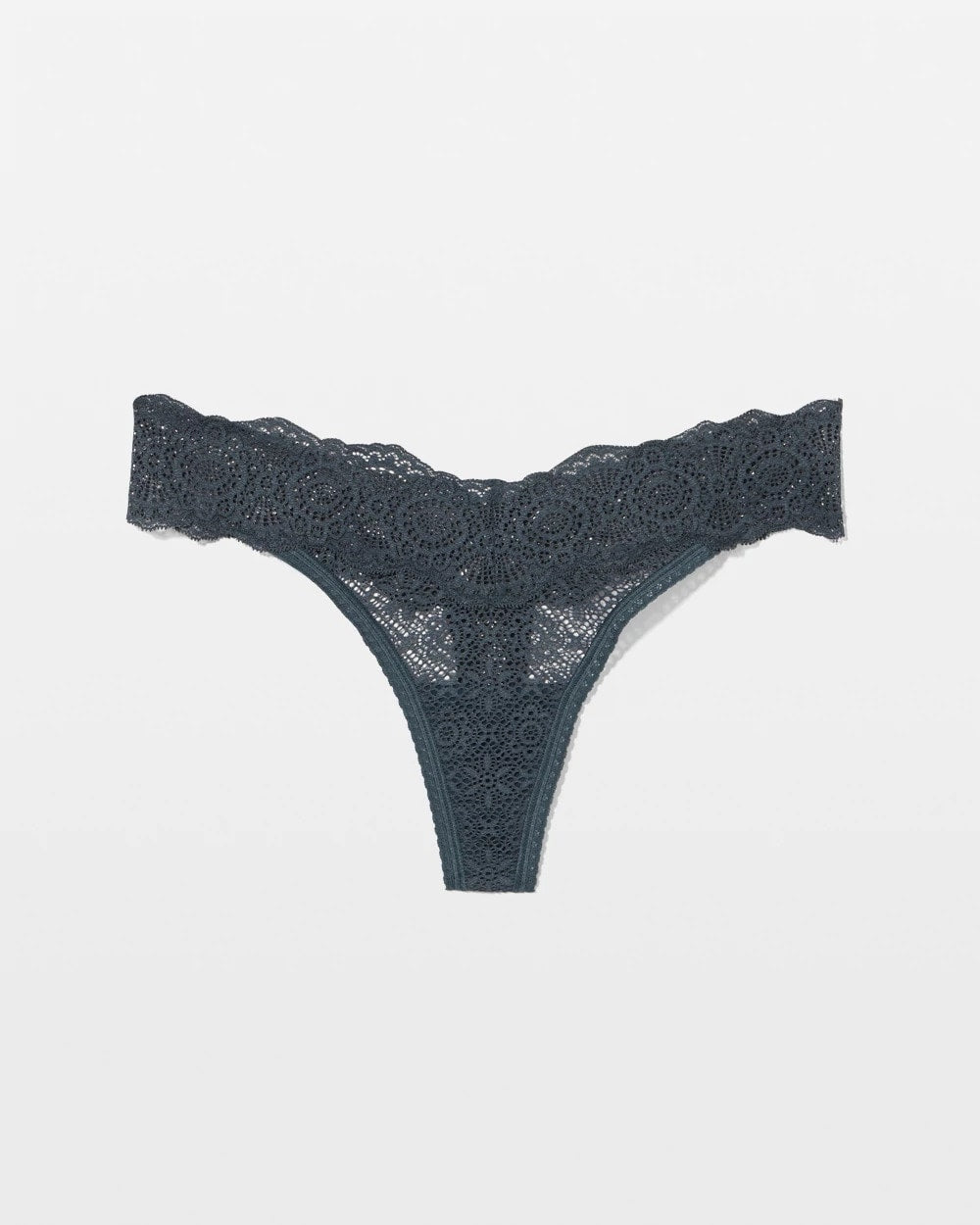 Embraceable Thong Panty with Crochet Lace