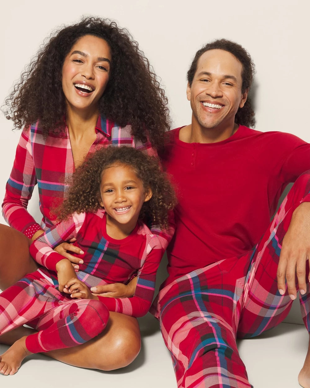 Long-Sleeve Notch Collar Pajama Top