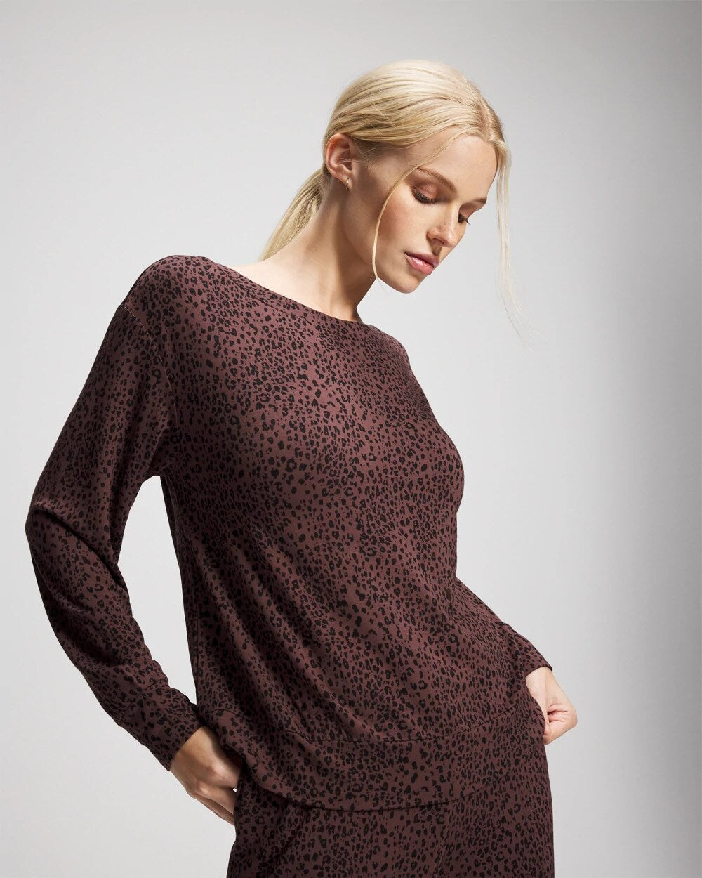 Long-Sleeve Pajama Top