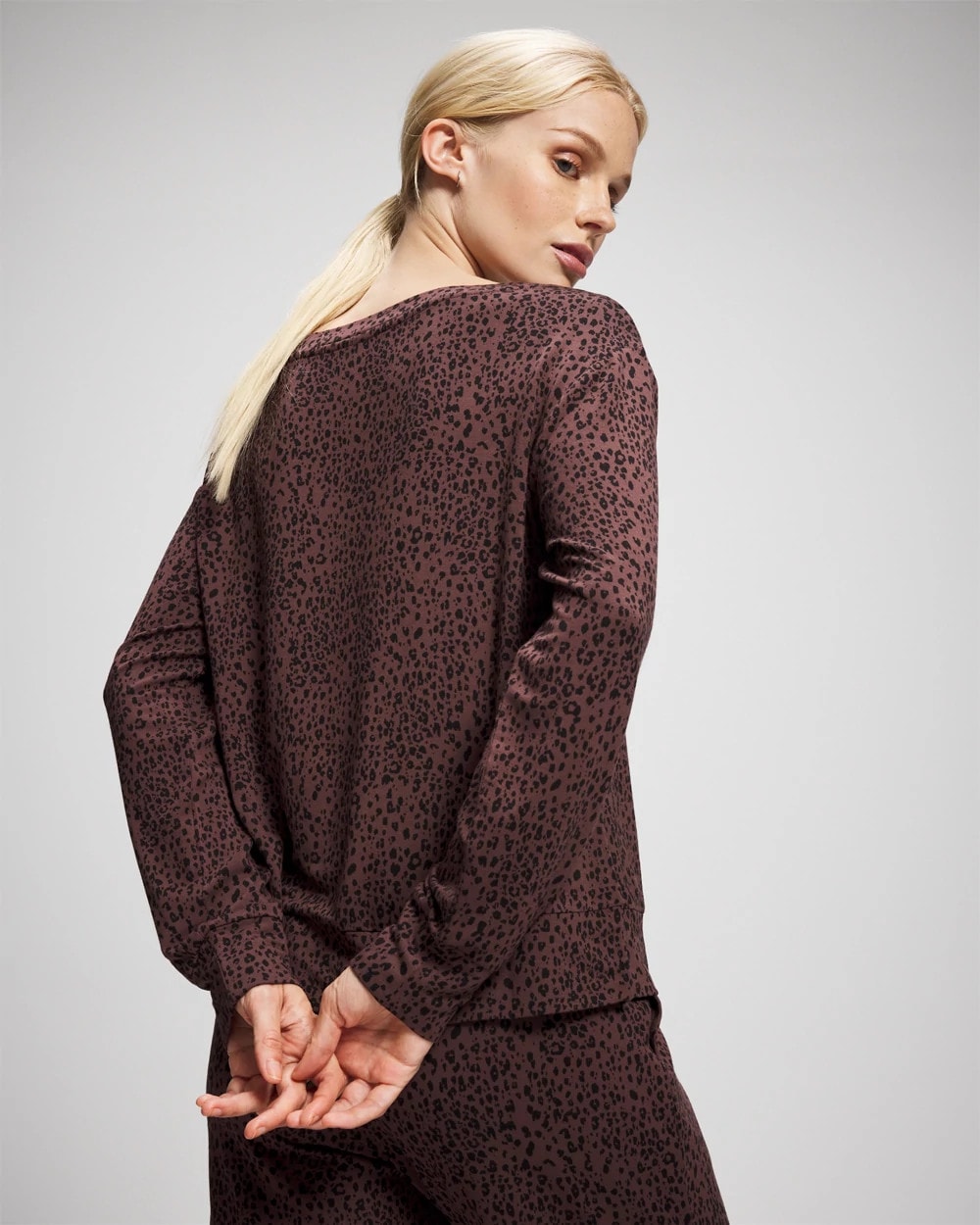 Long-Sleeve Pajama Top