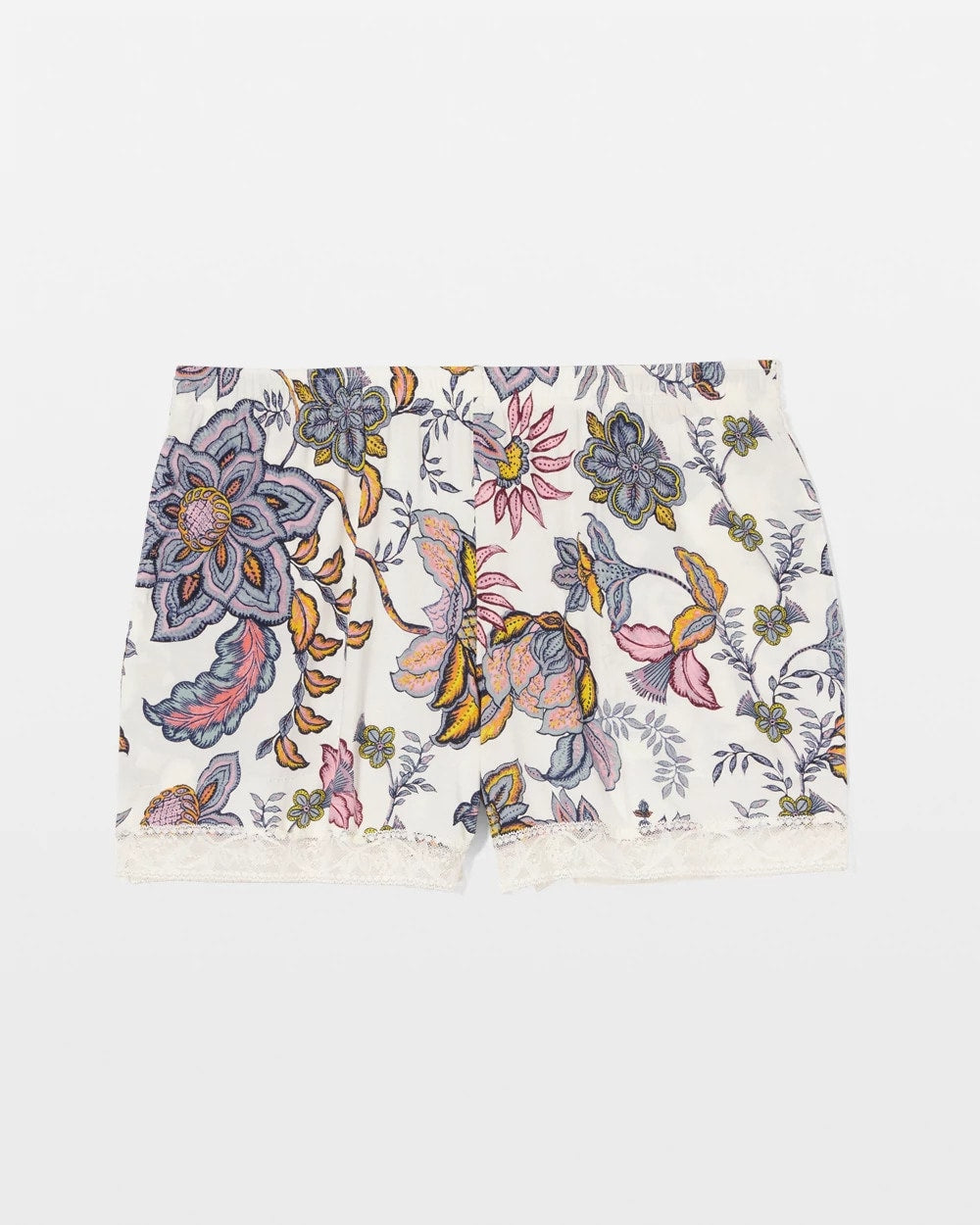 Lace-Trim Pajama Shorts