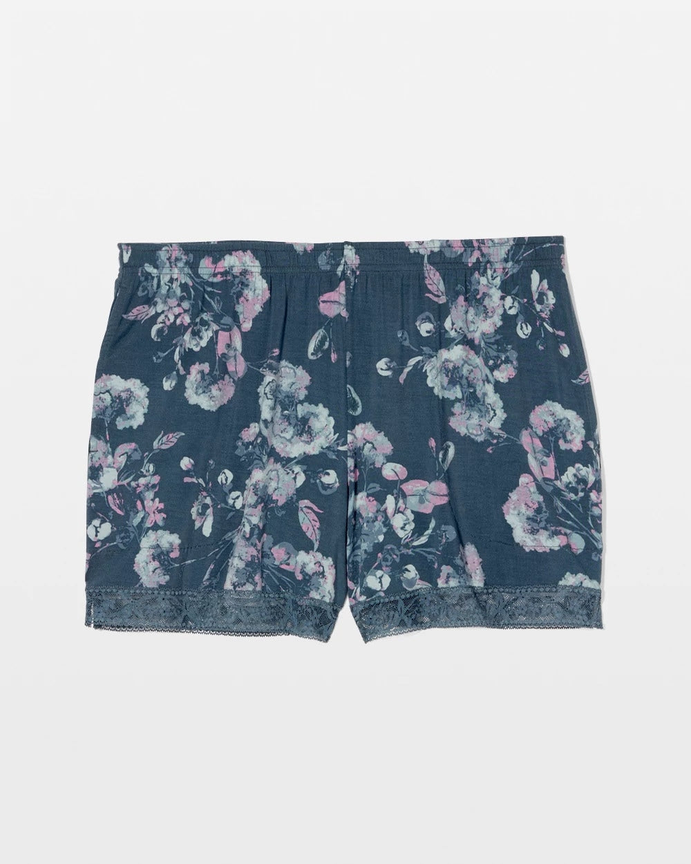 Lace-Trim Pajama Shorts