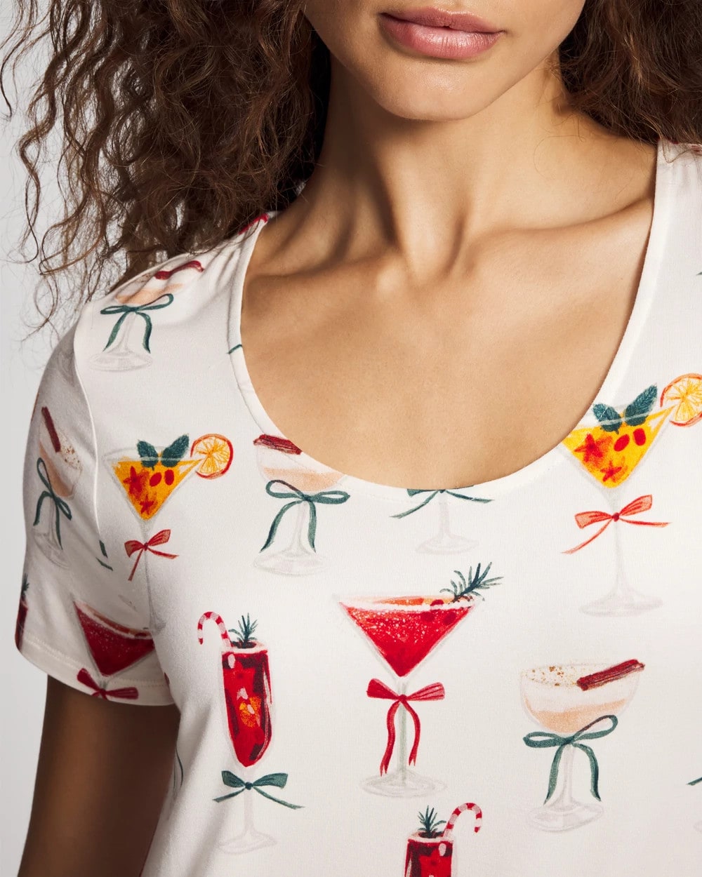Short Sleeve Scoop Neck Sleepshirt