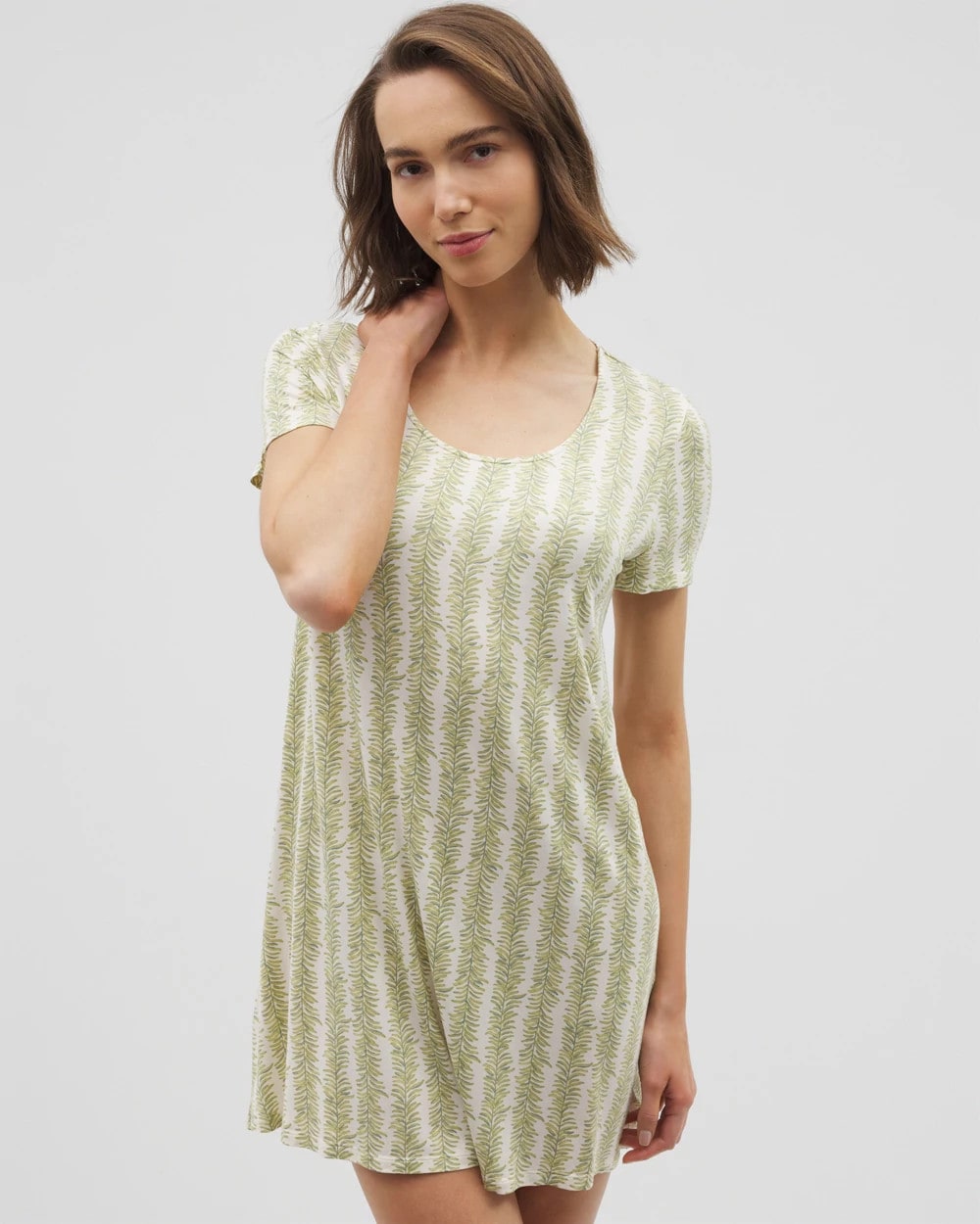 Short Sleeve Scoop Neck Sleepshirt